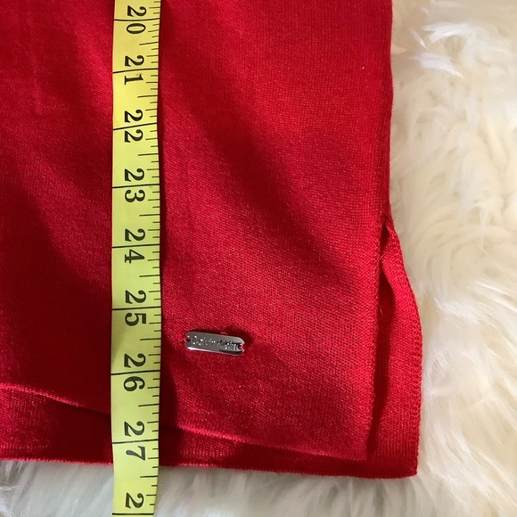 Calvin Klein Women’s Cowl Neck Medium Red Sweater NWT - Picture 8 of 8